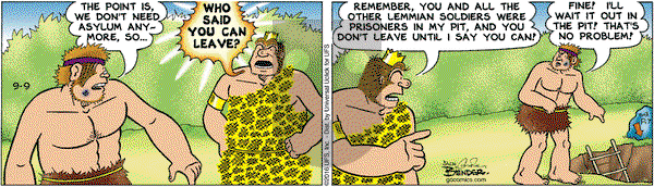 Alley Oop on Friday September 9, 2016 Comic Strip