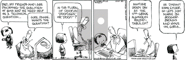 Non Sequitur on Thursday January 10, 2002 Comic Strip