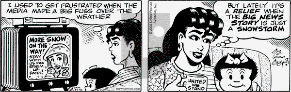 Nancy on Wednesday January 30, 2002 Comic Strip