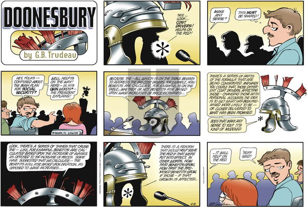 Doonesbury on Sunday April 10, 2005 Comic Strip
