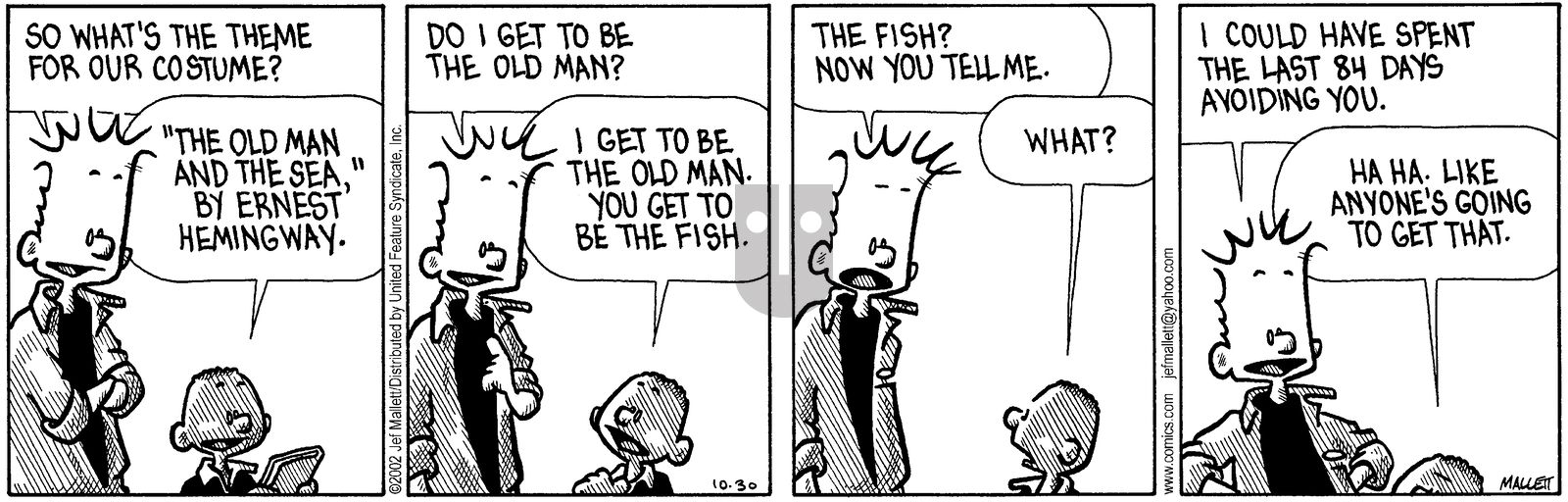 Frazz - Wednesday October 30, 2002 Comic Strip