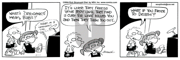 Soup to Nutz - Old on Wednesday December 29, 2004 Comic Strip