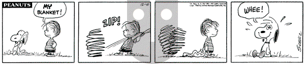 Peanuts on Thursday December 10, 1964 Comic Strip