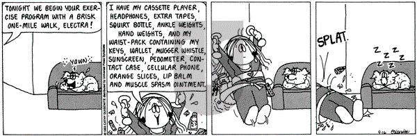 Cathy Classics on Thursday September 16, 1993 Comic Strip