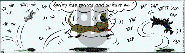 Fred Basset on Tuesday April 9, 2019 Comic Strip