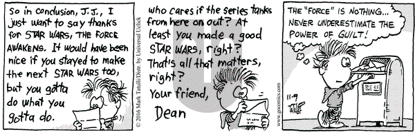 Heart of the City on Wednesday November 9, 2016 Comic Strip