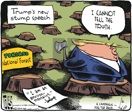 Tom Toles on Thursday August 29, 2019 Comic Strip