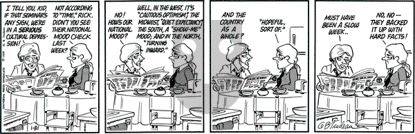 Doonesbury on Monday January 31, 1977 Comic Strip