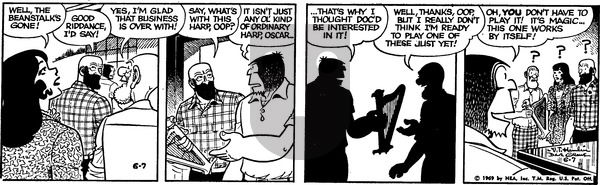 Alley Oop on Saturday June 7, 1969 Comic Strip