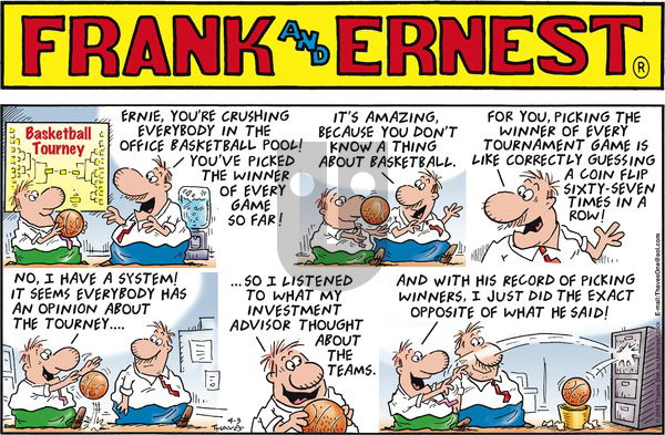 Frank and Ernest on Sunday April 3, 2016 Comic Strip