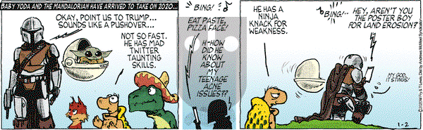 Over the Hedge on Thursday January 2, 2020 Comic Strip