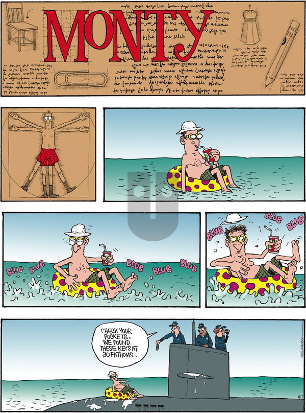 Monty - Sunday August 7, 2022 Comic Strip
