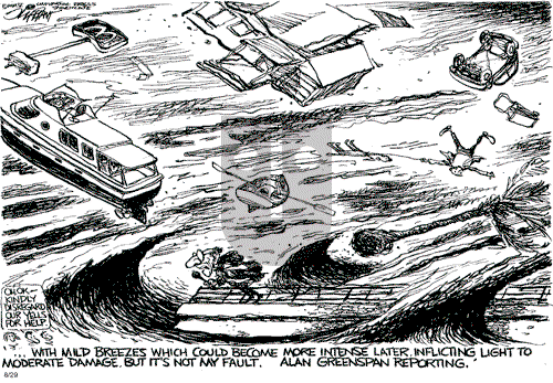 Pat Oliphant on Monday August 29, 2005 Comic Strip