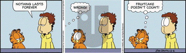 Garfield on Saturday December 6, 2014 Comic Strip