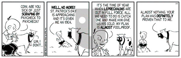 Cow and Boy Classics on Monday March 12, 2007 Comic Strip