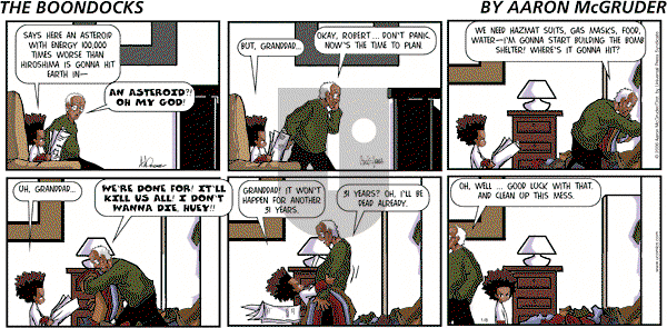 The Boondocks on Sunday August 11, 2013 Comic Strip