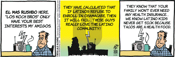 La Cucaracha on Wednesday February 26, 2014 Comic Strip
