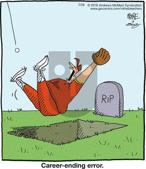 In the Bleachers on Saturday July 28, 2018 Comic Strip