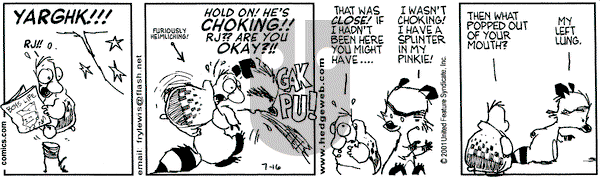 Over the Hedge on Monday July 16, 2001 Comic Strip