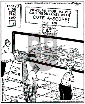 Close to Home on Wednesday February 28, 2001 Comic Strip