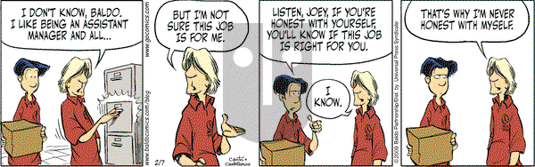 Baldo on Saturday February 7, 2009 Comic Strip