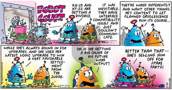 Frank and Ernest on Sunday April 24, 2005 Comic Strip