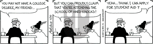 The Born Loser on Friday November 30, 2007 Comic Strip