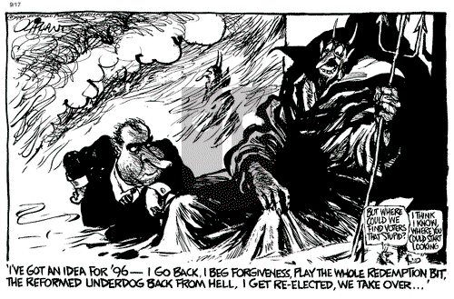 Pat Oliphant on Saturday September 17, 1994 Comic Strip