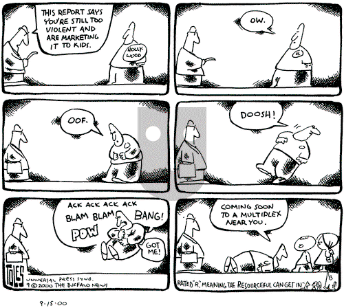 Tom Toles on Thursday September 27, 2001 Comic Strip
