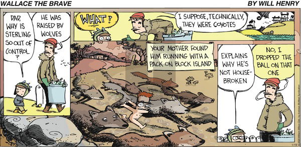 Wallace the Brave on Sunday January 19, 2020 Comic Strip
