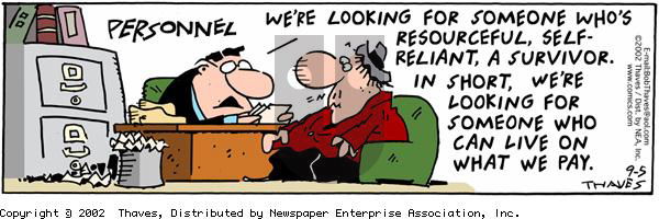 Frank and Ernest on Thursday September 5, 2002 Comic Strip