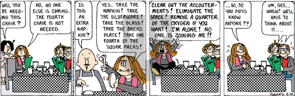 Cathy Classics - Thursday August 16, 2001 Comic Strip