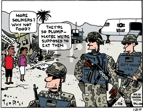 Ted Rall on Monday January 25, 2010 Comic Strip