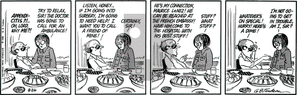 Doonesbury on Thursday August 26, 1976 Comic Strip