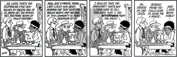 Doonesbury on Saturday October 30, 1976 Comic Strip