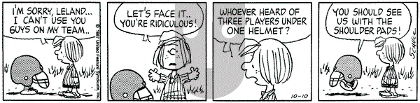 Peanuts on Saturday October 10, 1987 Comic Strip