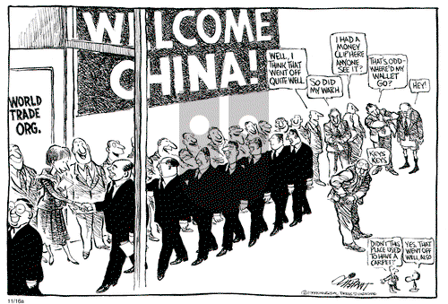 Pat Oliphant on Tuesday November 16, 1999 Comic Strip