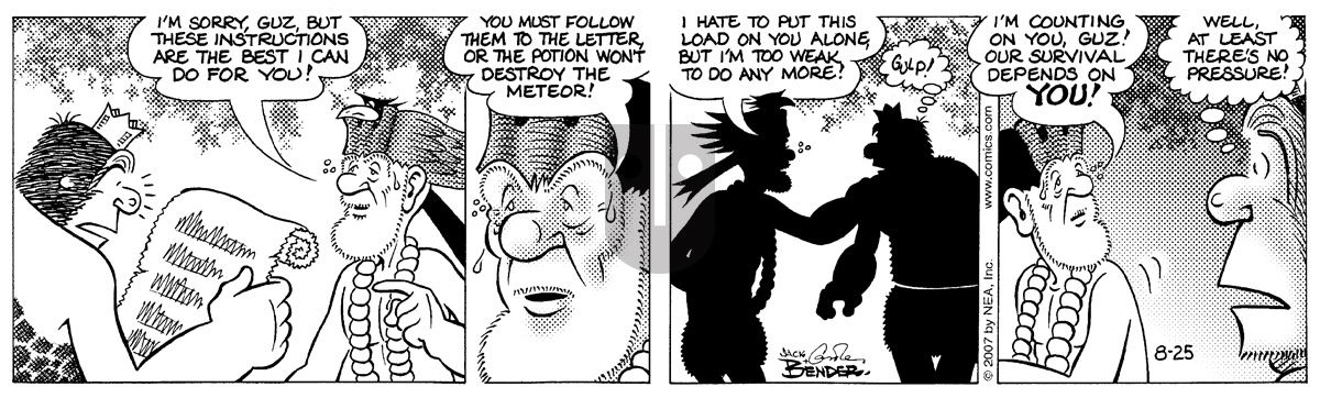 Alley Oop - Saturday August 25, 2007 Comic Strip