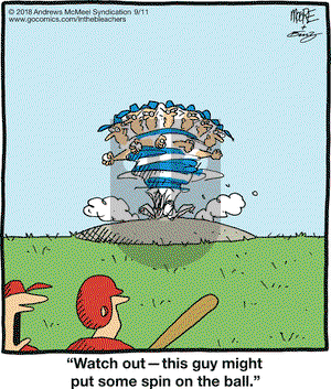 In the Bleachers on Tuesday September 11, 2018 Comic Strip