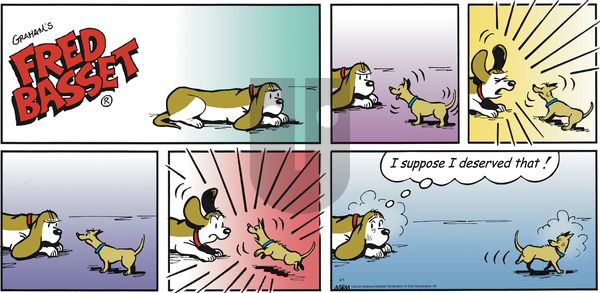 Fred Basset on Sunday April 1, 2018 Comic Strip