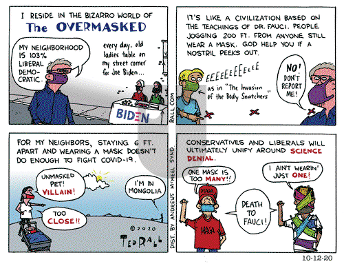 Ted Rall on Monday October 12, 2020 Comic Strip