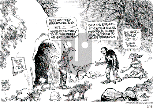 Pat Oliphant on Wednesday February 18, 2009 Comic Strip