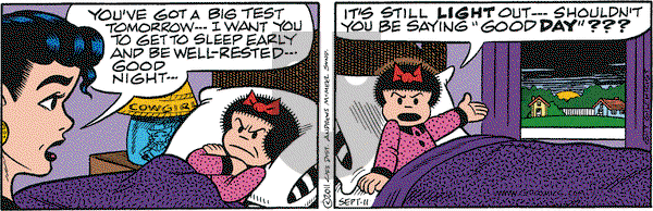 Nancy on Monday September 11, 2017 Comic Strip