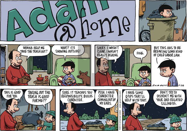Adam@Home on Sunday January 26, 2014 Comic Strip