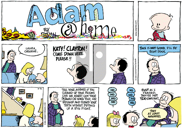 Adam@Home on Sunday January 2, 2000 Comic Strip