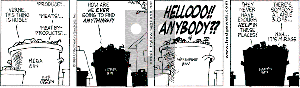 Over the Hedge on Tuesday November 18, 1997 Comic Strip