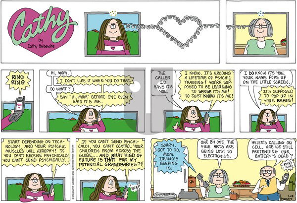 Cathy Classics on Sunday March 28, 2004 Comic Strip