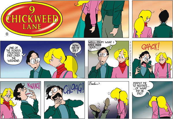 9 Chickweed Lane on Sunday March 29, 2009 Comic Strip