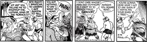Alley Oop on Wednesday August 18, 1954 Comic Strip