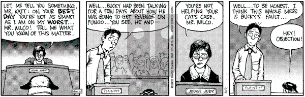 Get Fuzzy on Friday August 9, 2002 Comic Strip